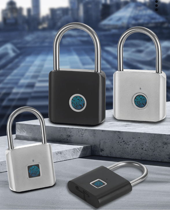 H7bec106bf0054d43bd22dd50d33bce5a4 Anti-Intelligent Fingerprint Smart Padlock - Image 1